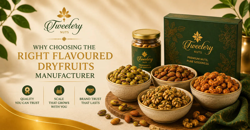 Why Choosing the Right Flavoured Dryfruits Manufacturer Matters for Quality, Scale & Brand Trust