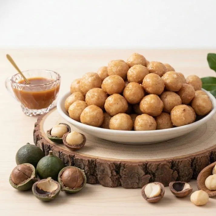 Caramelised Macadamias