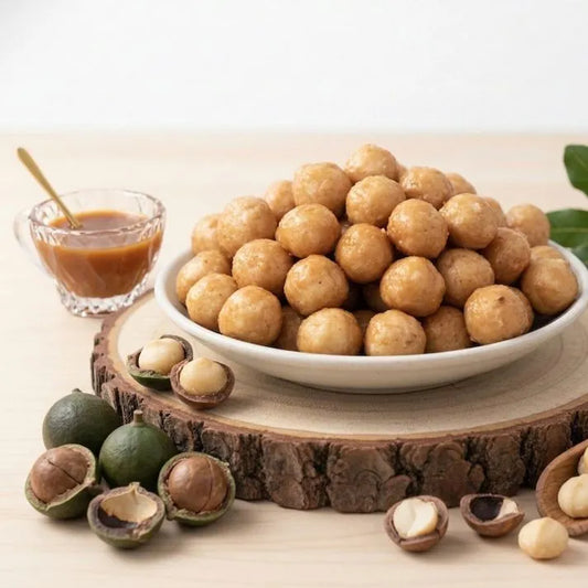 Caramelised Macadamias