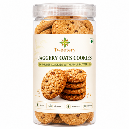 Jaggery Oats Cookies | Oats Cookies with Jaggery, Almonds & Cashews | Tweetery Nuts