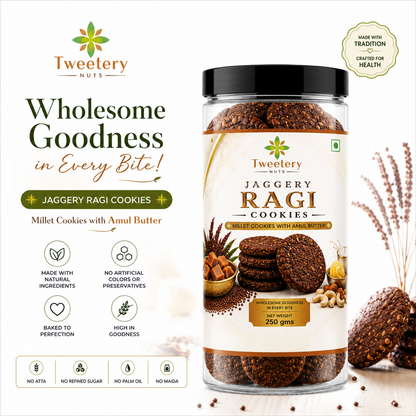 Ragi Jaggery Cookies