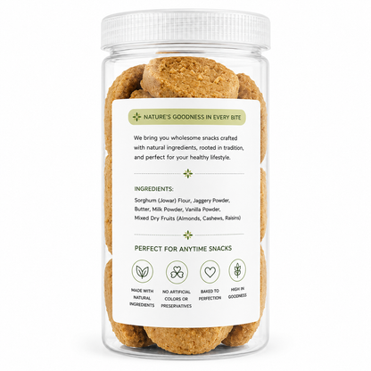 Jowar Jaggery Cookies